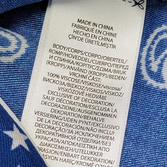 Polo Ralph Lauren Paisley print oversized shirt blue color size M - Picture 13 of 15